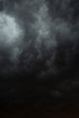 Obraz premium paisaje de nubes tormentosas de colores bellos en México