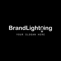 brand lighting illustration logo design