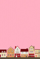 背景素材_ヨーロッパ風の街並み