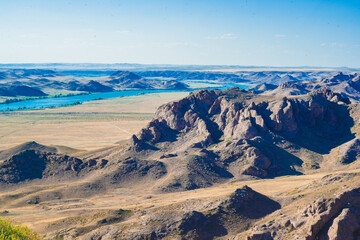 snow covered mountains