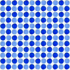 Polka dot watercolor seamless pattern. Geometric pattern for printing.