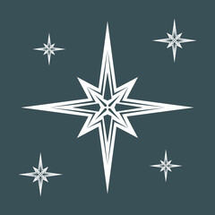 Obraz premium Star north quality vector illustration cut