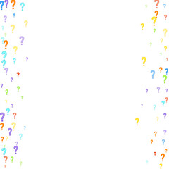 Question marks Quiz doubt survey faq public poll.