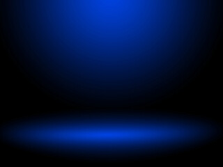 Fototapeta premium Black and blue background. Abstract blue background for web design templates, christmas, valentine, product studio room and business report with smooth gradient color.