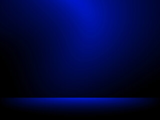 Black and blue background. Abstract blue background for web design templates, christmas, valentine, product studio room and business report with smooth gradient color.