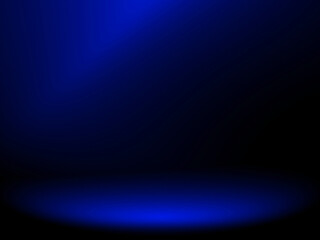 Black and blue background. Abstract blue background for web design templates, christmas, valentine, product studio room and business report with smooth gradient color.