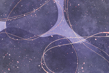 背景素材_水彩テクスチャ_ネイビー