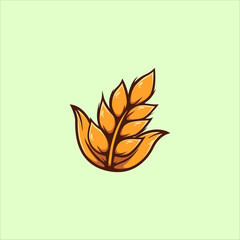 wheat vector illustration. 