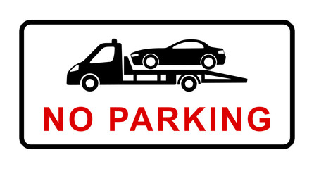 znak zakaz parkowania
