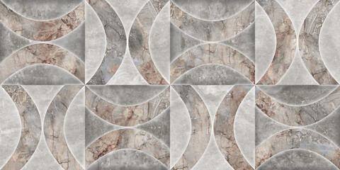 Geometric gray diamond pattern background, colorful digital wall tile dekor design	