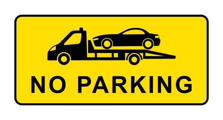 znak zakaz parkowania - obrazy, fototapety, plakaty