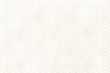 麻の葉模様の和柄背景素材　金色　和紙風テクスチャ　上品　白　ゴージャス　六角形　日本の伝統的な柄 - obrazy, fototapety, plakaty