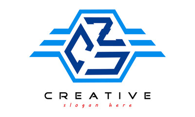 emblem badge with wings CZU letter logo design vector, business logo, icon shape logo, stylish logo template
 - obrazy, fototapety, plakaty