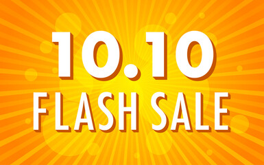 10.10 Flash sale promotion banner