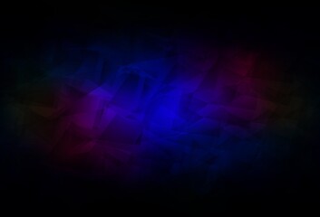 Fototapeta premium Dark Blue, Red vector polygonal pattern.