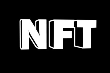 NFT lettering in 3D effect