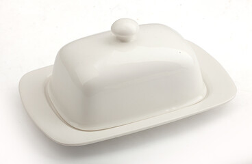 Isolated butter dish