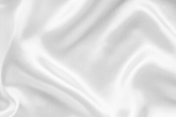 Abstract white fabric with soft wave texture background