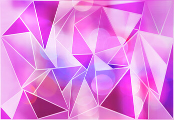 Beautiful pink abstract geometric lines background