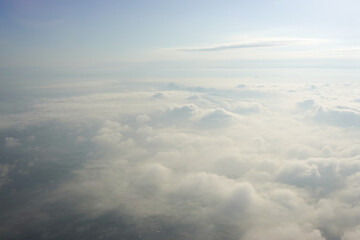 Cloud Scape with a Clear Blue Sky 