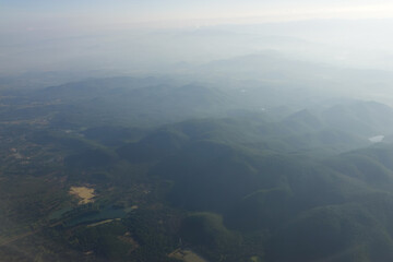 aerial view of mountains