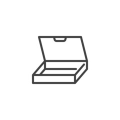 Pizza packaging box line icon