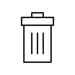 Trash can, recycle bin icon