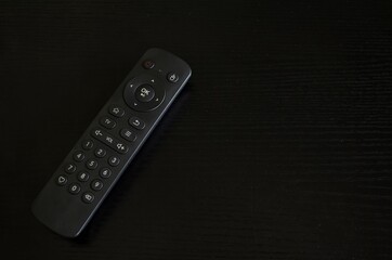 tv remote control on the table