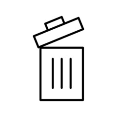 Trash can, recycle bin icon