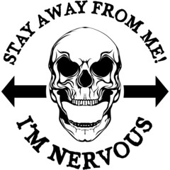 Human skull SVG design element for logos, shirts, tattoo templates, prints, wall art, signs, emblem, cards, posters