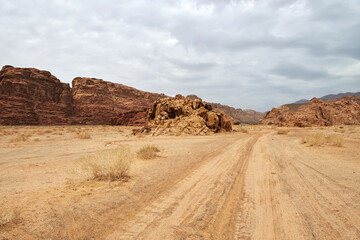 Fototapeta na wymiar Wadi Disah, Al Shaq canyon, Saudi Arabia