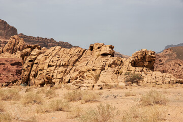 Fototapeta premium Wadi Disah, Al Shaq canyon, Saudi Arabia