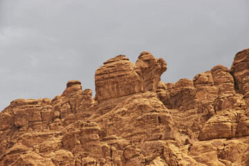 Fototapeta premium Wadi Disah, Al Shaq canyon, Saudi Arabia