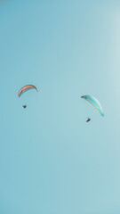 parachute in the sky