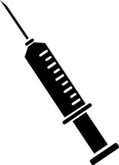 Medical syringe icon. Simple illustration of medical syringe vector icon for web design isolated on white background.eps