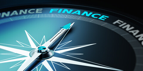Compass Needle is Pointing Title of Finance