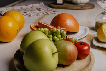 still life with fruits