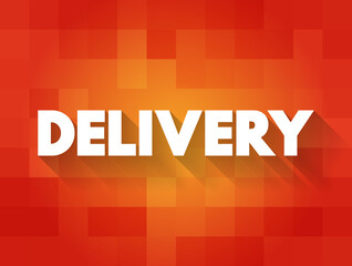 Delivery text quote, concept background