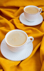 cup of coffee on table