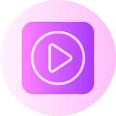 play button gradient icon