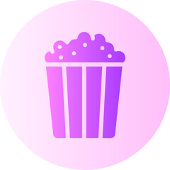 popcorn gradient icon