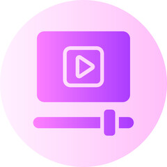 video player gradient icon