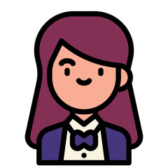 anime filled outline icon