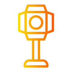 Naklejka premium cinema gradient icon