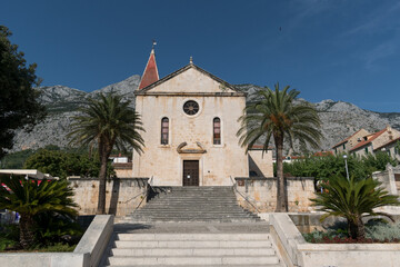 Cathedral of St. Mark in town Makarska, Makarska riviera, Dalmatia, Croatia