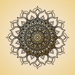 Luxury Mandala Gold Ornament