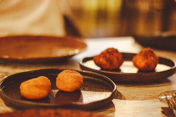 Gastro fusión comida mediterránea sushi