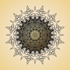 Luxury Mandala Gold Ornament