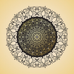 Luxury Mandala Gold Ornament