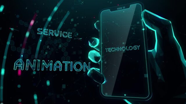 Sensitive Data with digital technology hitech concept